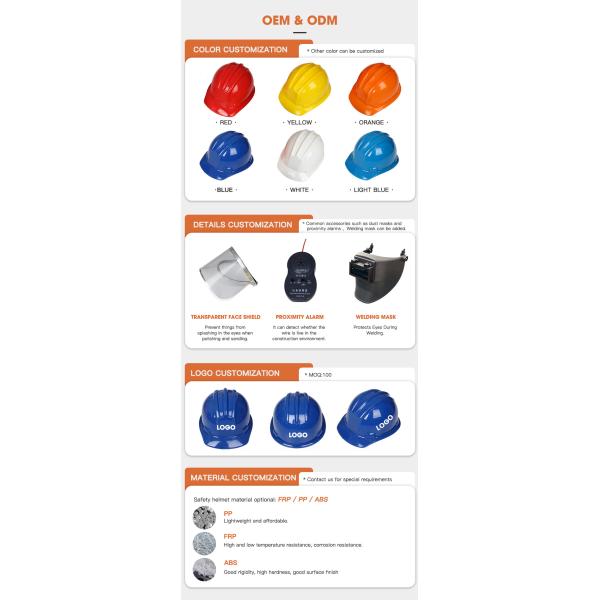 High Hardness Carbon Fiber Construction Head Protector Safety Helmet For Construction Materials Shifting