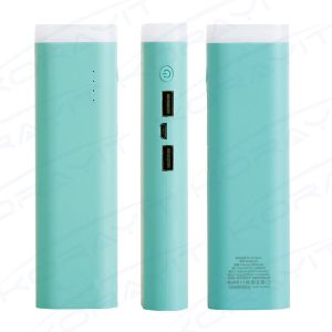 China Lighthouse Three Battery Plastic Portable Power Bank 7800mAh wholesale