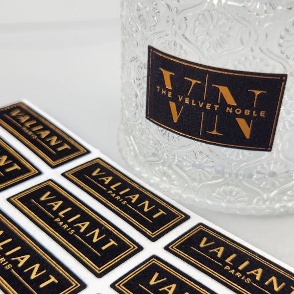 Custom Velvet Business Cards with Gold Stamping and Embossing