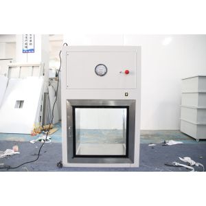 China 25m/S Dynamic Cleanroom Pass Box Powder Coating Steel Laminar Flow H14 HEPA on sale