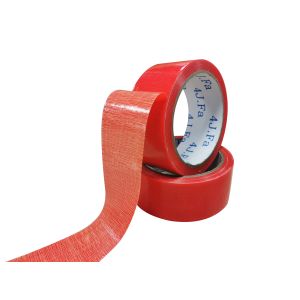 China Wholesale Price Single Sided Waterproof Red Fiber Cloth Tape wholesale