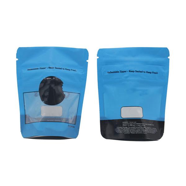 100g Plastic Standing Pouch 3OZ Resealable Food Pouches 4.75 Inch Width