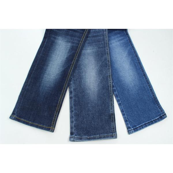 Crosshatch Slub High Stretch Cotton Polyester Spandex Denim Fabric For Men Jeans