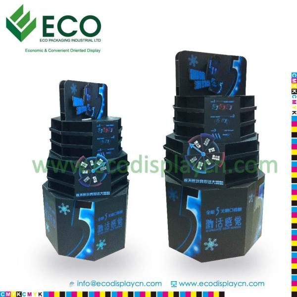 Supermarket pos pop cardboard pallet display rack