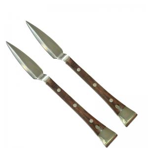 China Honey Bee Knife Beehive Tools Z Type Hive Tool With Wooden Handle Uncapping Tool wholesale