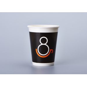 China PE Coated 8oz Disposable Cups With Lids For Hot Drinks 80*56*92MM Size wholesale