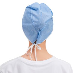 Anti Static SMS Disposable Non Woven Cap Double Elastic