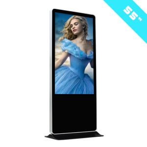 China Interactive Infrared Touch 55 Inch Floor Standing LCD Display Capacitive Touch Screen wholesale