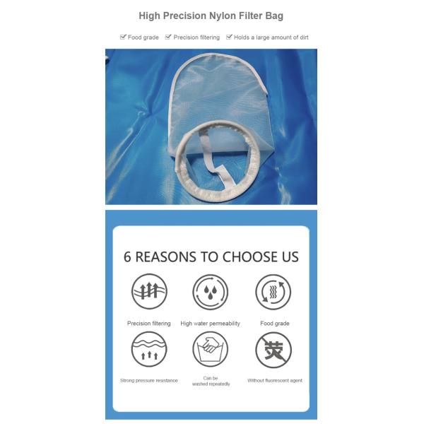Food Grade Monofilament 50 100 150 200 Micron pp Pe Polyester Nylon Mesh Aquarium Water Liquid Filter Bag/filter Sock for Filter