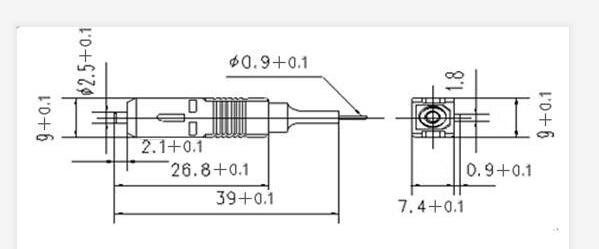 Low Insertion Loss 1.5m SC UPC Fiber Optic Pigtail