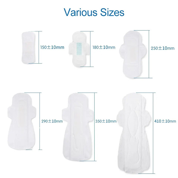 Unisoft Thin Sanitary Napkins Blue Core Customized Color For Women