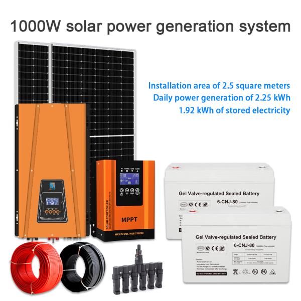Build Your 1KW Off-Grid Solar System: A Fully Customizable Power Solution for Your Home and Unique Needs (50Hz/60Hz)