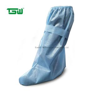 China Anti Bacteria PP PE 60gsm Disposable Waterproof Boot Covers wholesale
