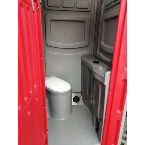 Public WC Portable Container Toilet , Mobile Prefab Plastic Camping Toilet