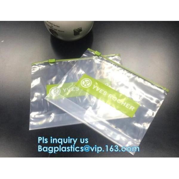PP Plastic Slider Zip Lock A4 Doucment Files Holder Bag, zip lock bag with plastic slider & business card holder,Makeup