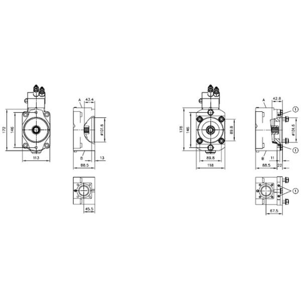 Portable Hydraulic Power Unit , Variable Displacement Axial Piston Pump Type V60N