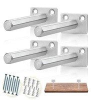 Decorative Invisible Blind Hidden Metal Slatwall Mount Floating Shelf Support Bracket for Wood