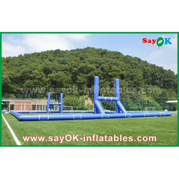 Football Inflatable Games Giant Outside PVC Tarpaulin Inflatable Soccer / Football Field Court CE Standard