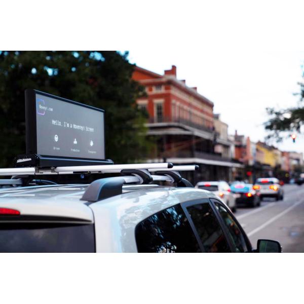 High Brightness P5 Advertising Taxi Roof LED Display 100w LED Display Board
