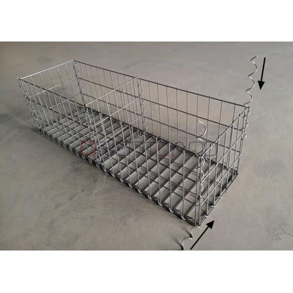 Corrosion Resistant Welded Gabion Baskets Aperture 5cm×10cm Size 1m×0.8m×0.3m