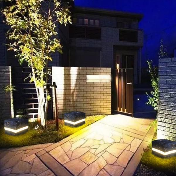 LED Stone lamp middle line luminous courtyard lawn lamp resin landscape lamp park scenic spot lighting