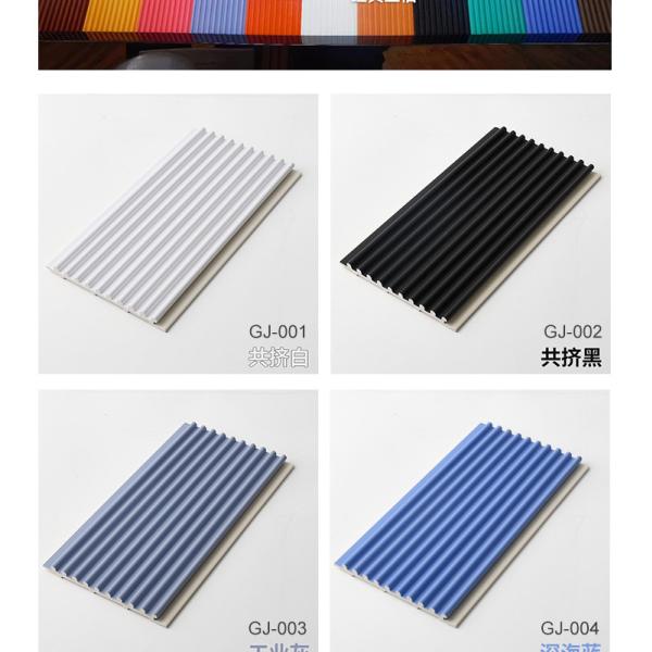 Co Extruded Wood Plastic Composite PVC Wall Panels 15mm