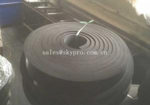 China Black Rubber Sheet Non Asbestos skirtboard rubber Natural Sponge , 1mm-100mm Width wholesale