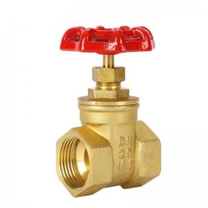 China Straight Through Type Brass Gate Valve for Threaded Wire Pipe and Water Switching wholesale
