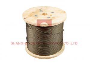 China Passenger Elevator Lift Wire Rope 5m/S Galvanized Steel Wire Rope on sale