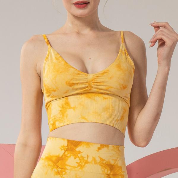 Strapless Womens Longline Sports Bra Seamless Multicolor Patterned