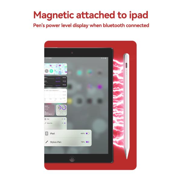 150mAh Battery Active Stylus Pencil with 2048 Levels Pressure Sensitivity