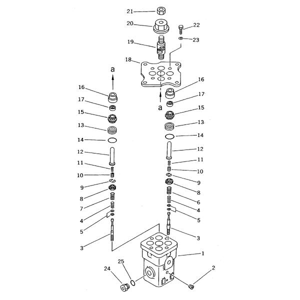 Pilot Valve Seal Kit For 702-16-32001 7021632001 Excavator Komatsu PC100-5