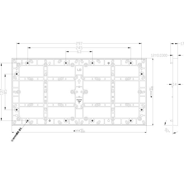 Meeting Room LED Display Wall P1.53 SMD RGB Mini LED Display 320mm*160mm Shenzhen Factory