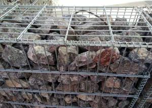 China Low Carbon Steel Wire Gabion Cages For Rock Retaining Walls , Wire Gabion Baskets wholesale