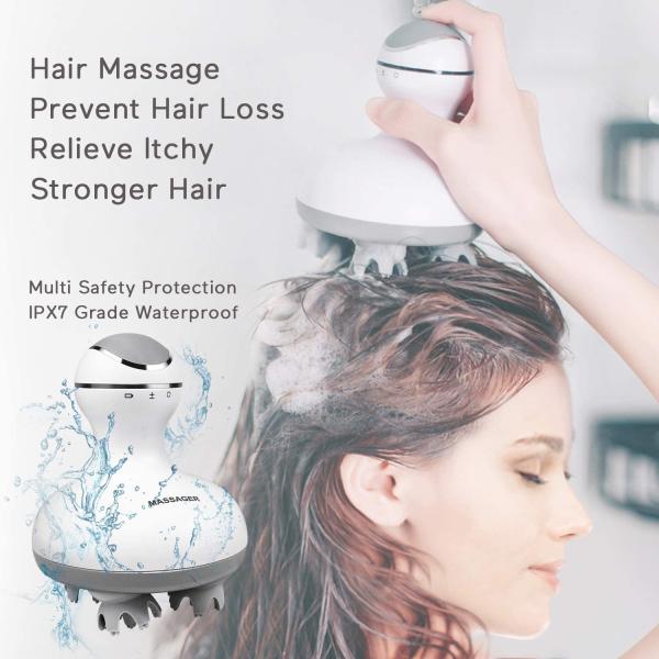 Rechargeable Head Scalp Massager Acupoint Massaging Headache Relieving 5V 1A