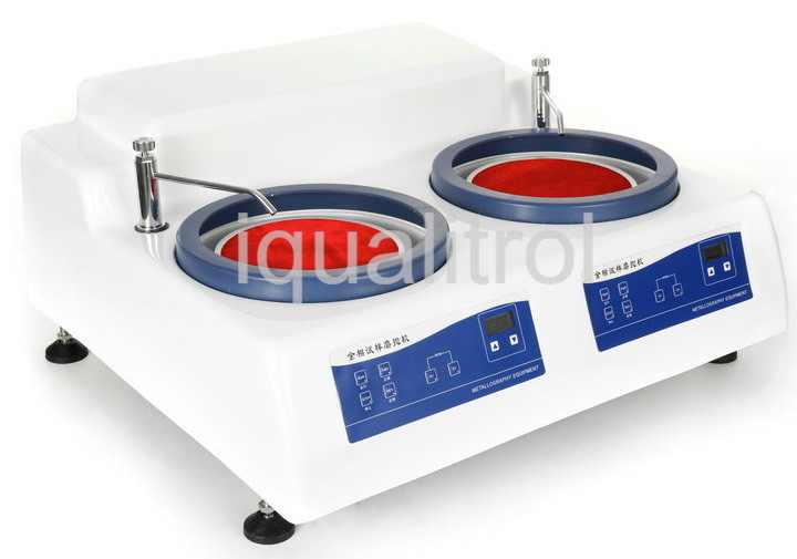 China Stepless Speed Double Disc Manual Grinding Polishing Machine with Two Motors Control wholesale