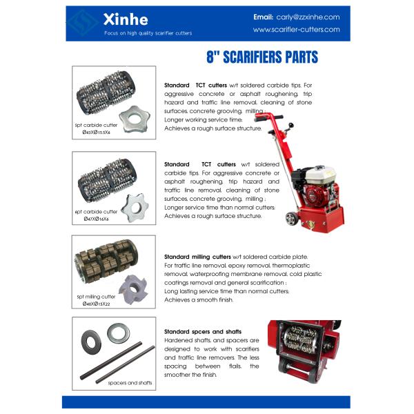 Husqvarna CG 200 Floor Scarifier Parts & Accessories Milling Drum Star Beam TCT Flails Cutter