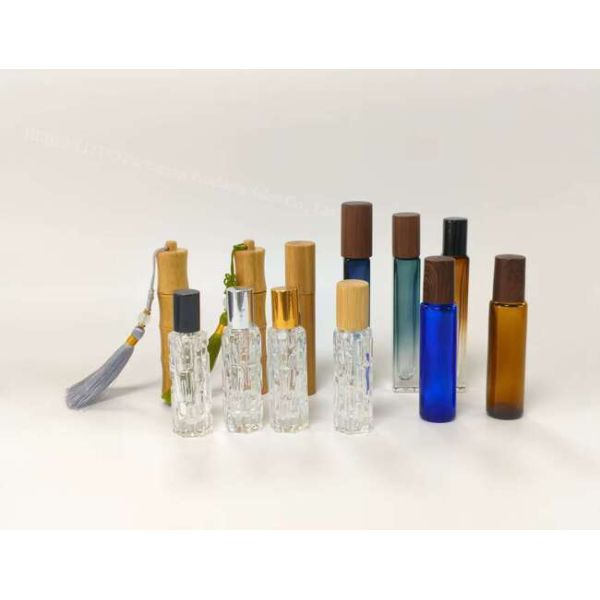 Peppermint Roller Bottles 5ml Bulk With Wooden Cap