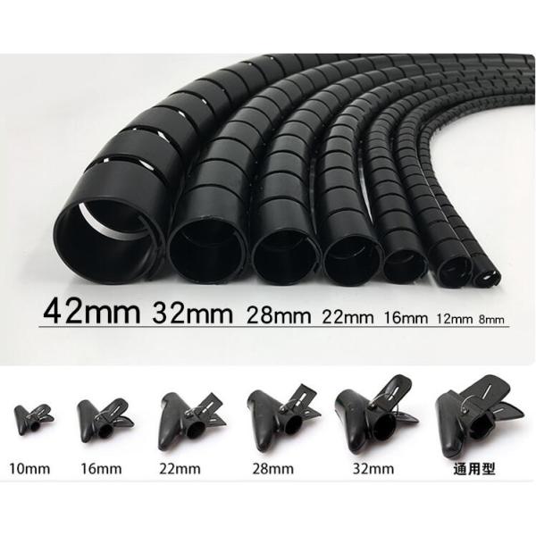 PP Rubber Hose Cover Protector Spiral Hose Guard For Fiber Optic Patch Cables