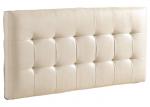 China Modern White Padded Headboard Solid Wood Plywood Fabric Foam Material wholesale