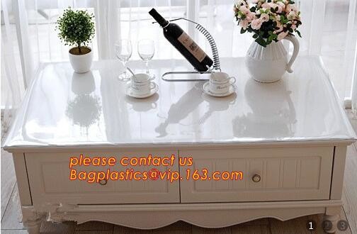 Disposable Tablecloths Plastic Tablecloths Thicken Tablecloths White Film Transparent Waterproof Table Cloth BAGEASE