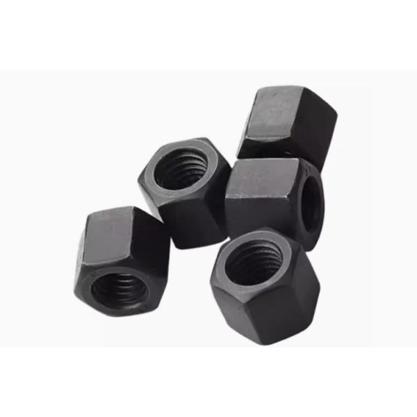 Black M8 M12 Carbon Steel Extended Hexagon Nuts