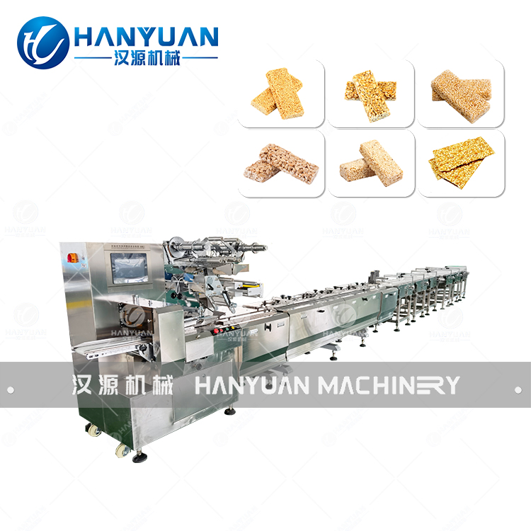 China High-Speed 250-300pcs/min Muesli Bar Flow Wrapping Packing Machine with 7.2×3m Area and 1 Year Warranty wholesale