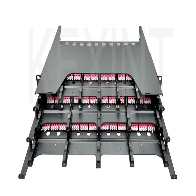 China 144 Core High Density 19 Inch 1U ODF Patch Panel For Big Data Computer Room wholesale