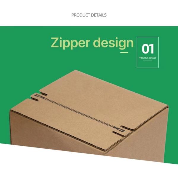 5x5x5 6x6x6 Corrugated Paper Box Ecommerce Mailing Boxes With Tear Strip