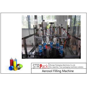 52mm-65mm Aerosol Filling Line With Aerosol Spray Filling Machine And Automatic