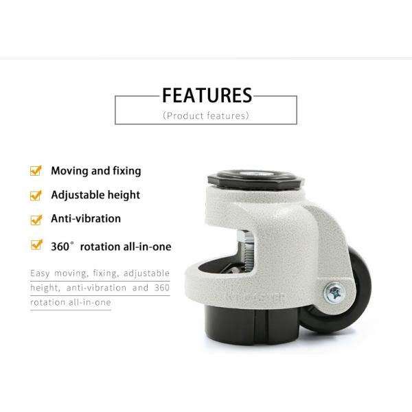 Testing Equipment Retractable Leveling Casters 3inch Moving And Fixing