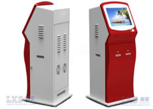 China Indoor Free Standing Card Dispenser Kiosk with Touch Screen Use In Bank wholesale
