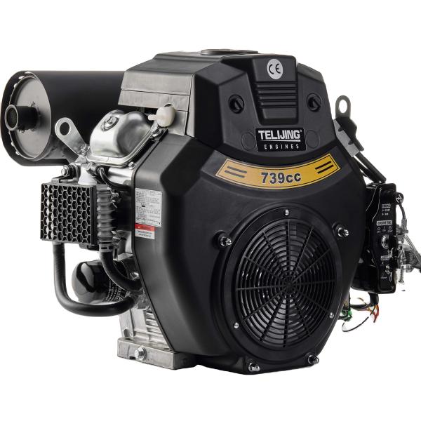 Electric Start Gasoline Engine 744cc 2 Cylinder OHV Portable Jet Rato 740 TLJ 740 OEM