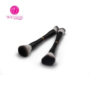 ISO9001 No Odor Two Head Nylon Hair Makeup Foundation Brush